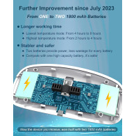 Coussin Chauffant Électrique Sans Fil pour Douleurs Menstruelles