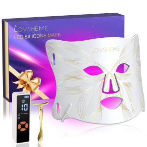 Masque LED Thérapie Rouge Visage - Anti-Acné, Rides, Peau