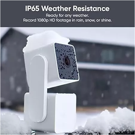 WYZE Cam Pan v3: Sécurité Intérieure/Extérieure 360°, Vision Nocturne Couleur & Suivi de Mouvement