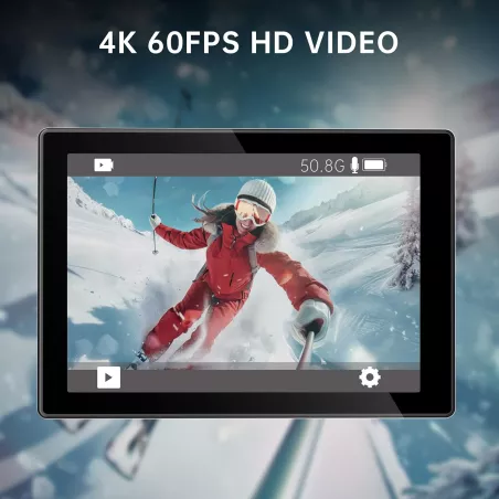 Caméra dAction 4K Étanche ODDV: Capturez lAventure avec Écrans LCD, Zoom 5X & Carte 64GB!