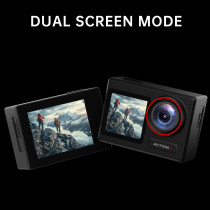 4K60FPS 30MP Waterproof Action Camera with Dual Screens & 64GB Card