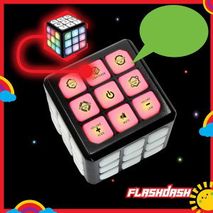 Winning Fingers Flashing Cube - 4-in-1 Memory & Brain Game for Kids 6-12
