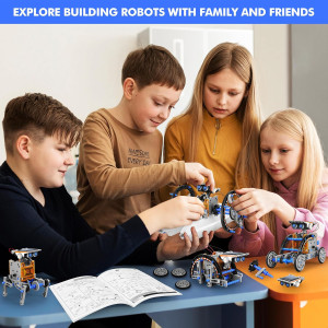 STEM 13-in-1 Solar Robot Kit for Kids Ages 8-12 | DIY Science Toy Gift