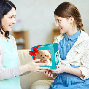 Nicooo 2025 Robot Dog: Realistic Walking, Barking AI Puppy (White)