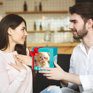 Nicooo 2025 Robot Dog: Realistic Walking, Barking AI Puppy (White)