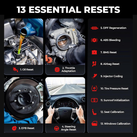 TOPDON TopScan Pro: Valise Diagnostic Auto Bluetooth, 13+ Fonctions de Réinitialisation, Analyse Complète du Véhicule