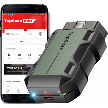 TOPDON TopScan Pro : Scanner OBD2 Bluetooth iOS & Android