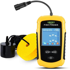 Détecteur de Poissons Portable LUCKY Kayak LCD Sonar FFC1108