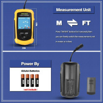 LUCKY Portable Kayak Fish Finder - Handheld Sonar with LCD Display