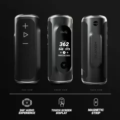 Blue Tees Golf GPS Speaker Écran Tactile 10h Batterie Noir