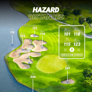 Blue Tees Golf GPS Speaker - Touch Screen, 10+ Hr, 40,000+ Courses, IPX7