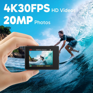AKASO EK7000 4K30FPS WiFi Action Camera | 131FT Waterproof & EIS