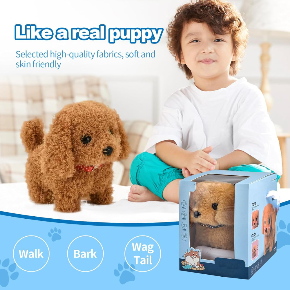 EJV 2025 AI Robot Dog for Adults – Realistic Walking, Barking Puppy