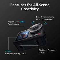 DJI Osmo Action 5 Pro Combo: 4K Camera, 12h Battery, Dual OLED Screens