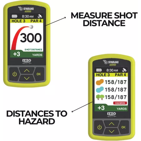 Izzo Swami 6000 GPS Golf Portable – Étanche, 38 000 Parcours