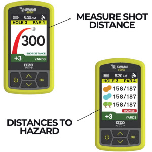 Izzo Swami 6000 Golf GPS - Water-Resistant, Color Display & Scorekeeper