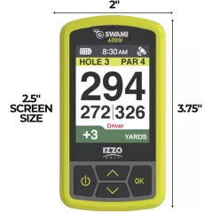Izzo Swami 6000 GPS Golf: Précision, Étanchéité et Parcours Préchargés pour un Jeu Amélioré