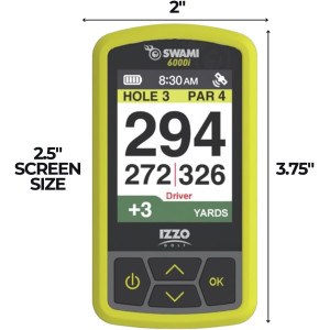Izzo Swami 6000 GPS Golf Portable – Étanche, 38 000 Parcours