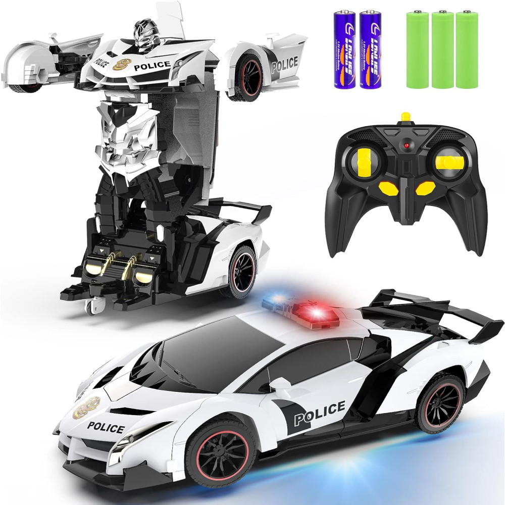 Voiture Télécommandée FDJ Transformable 1:18 avec Lumières