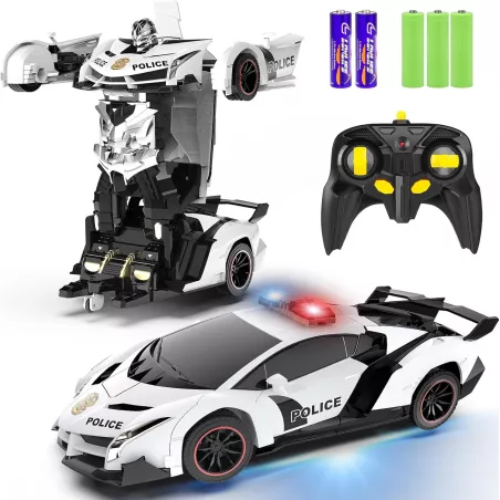 Voiture Télécommandée FDJ Transformable 1:18 avec Lumières