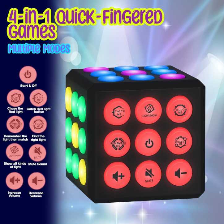 Brain Boost Cube: Electronic Memory Game for Kids & Teens - Fun, Portable, and Educational! Brain Boost Cube: Electronic Memory Game for Kids & Teens - Fun, Portable, and Educational!