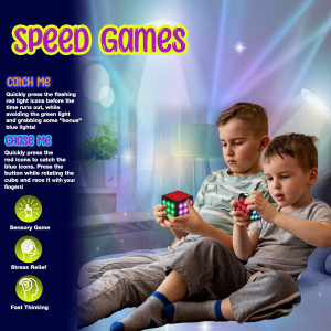 Electronic Brain Memory Cube - Fun Handheld Game Gift for Kids 6-12+