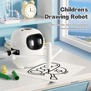 Robot de Dessin Enfant avec 150 Cartes - Jouet Éducatif Montessori