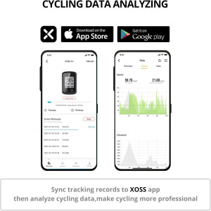 XOSS G+ GPS Bike Computer - Wireless Waterproof Cycling Speedometer