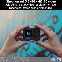 GoPro HERO10 Black - Waterproof Action Camera with Dual Screens & 5.3K60 Video