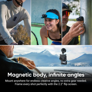 Insta360 GO 3S 128GB Black - 4K Portable Vlogging Camera, 140 Min Battery