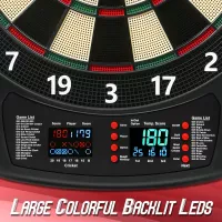 Fléchettes Électroniques LED 40 Jeux 6 Fléchettes 427 Modes