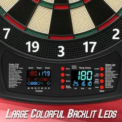 Fléchettes Électroniques LED 40 Jeux 6 Fléchettes 427 Modes