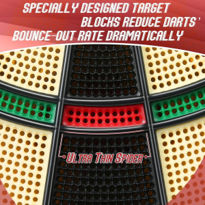 Electronic Dart Board Soft Tip 40 Games, LED Display, 6 Darts & Tips
