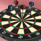 Electronic Dartboard Set: 40 Games, LED Display, 6 Darts & 100 Tips - Family Fun!