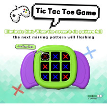 Jeu Tic Tac Toe électronique 3 en 1 pour enfants 3+ ans