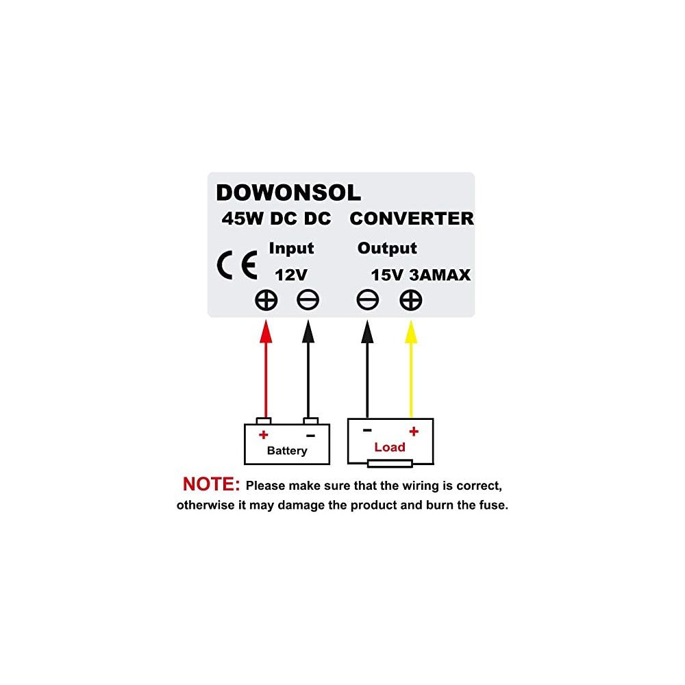 NW DC 12V to 15V 3A Voltage Converter Regulator Waterproof Boost Transformer