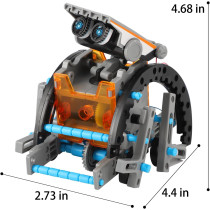Lucky Doug 12-in-1 STEM Solar Robot Kit for Kids Ages 8-13 - Educational Toy Gift