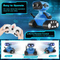 Hamourd Dancing Robot Toy - Rechargeable RC Robot with Music & LED Eyes for Kids 5+