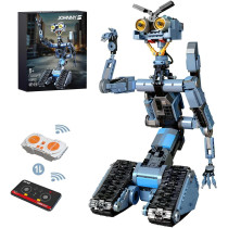 1176-Piece Johnny 5 Robot Building Set with Remote Control – Ideal Gift