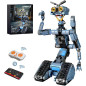 Johnny 5 Robot Building Kit: 1176 Pieces, Remote Control, Rechargeable - Adult Robotics Model