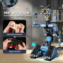 1176-Piece Johnny 5 Robot Building Set with Remote Control – Ideal Gift
