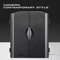 Arachnid Titanium 5400: Jeu de fléchettes électronique avec armoire intégrée - Noir, pour des soirées inoubliables!