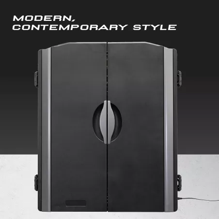 Arachnid Titanium 5400: Jeu de fléchettes électronique avec armoire intégrée - Noir, pour des soirées inoubliables!