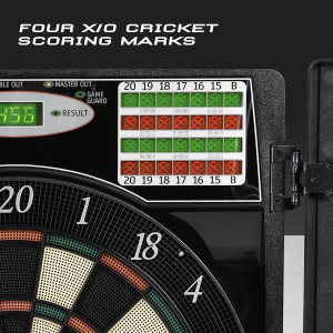 Arachnid Titanium 5400 Electronic Dartboard & Cabinet - Black