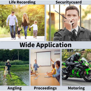 128GB 4K Body Camera 30FPS - Hands-Free Sports Cam with Magnetic Clip