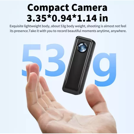 Caméra Corps 4K 128GB Aimantée: Capturez lAction, Libérez Vos Mains!