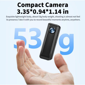 Caméra Body 128GB 4K 30FPS - Mini Cam Sport avec Clip Magnétique