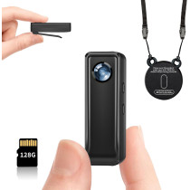 128GB 4K Body Camera 30FPS - Hands-Free Sports Cam with Magnetic Clip