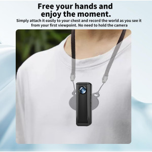 128GB 4K Body Camera 30FPS - Hands-Free Sports Cam with Magnetic Clip