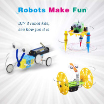 Electric Motor Robotic Science Kits | DIY STEM Toys for Kids (3 Kits)